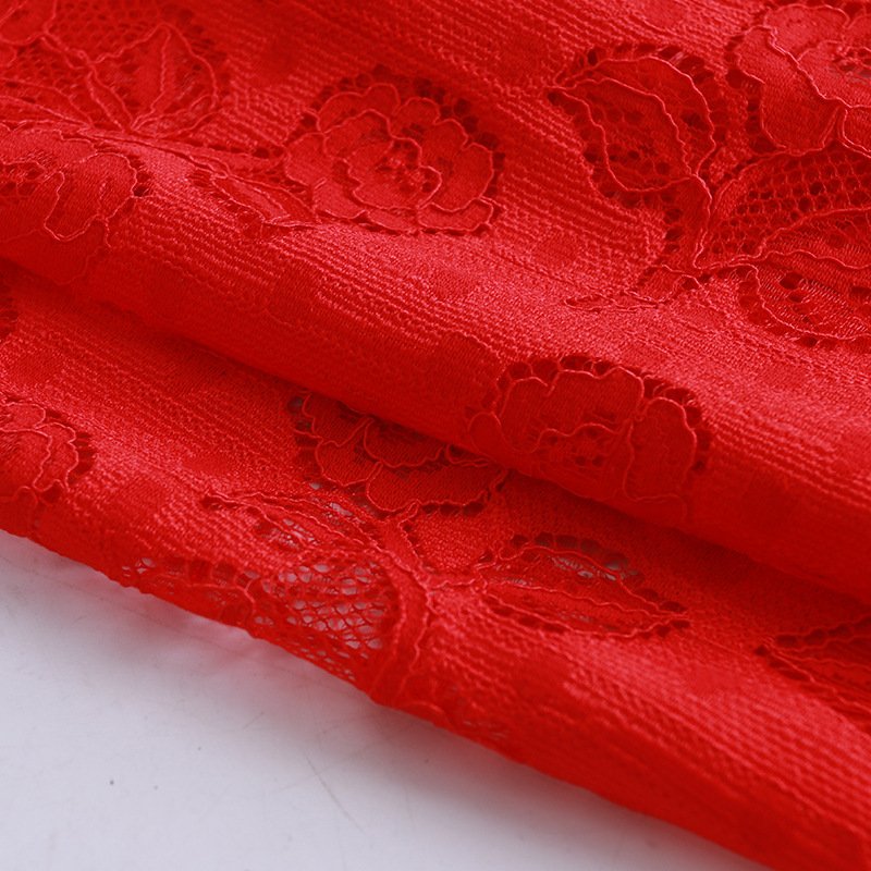 Lace Fabric Cutwork Jacquard Polyester for Bridal Wholesale Supplier 6